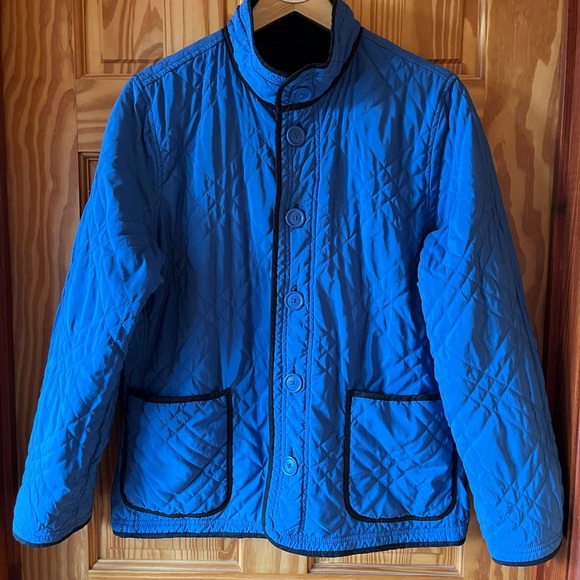 🔷◼️ Lady Hathaway Reversible Quilted Button Up Jacket with Pockets - Picture 1 of 10